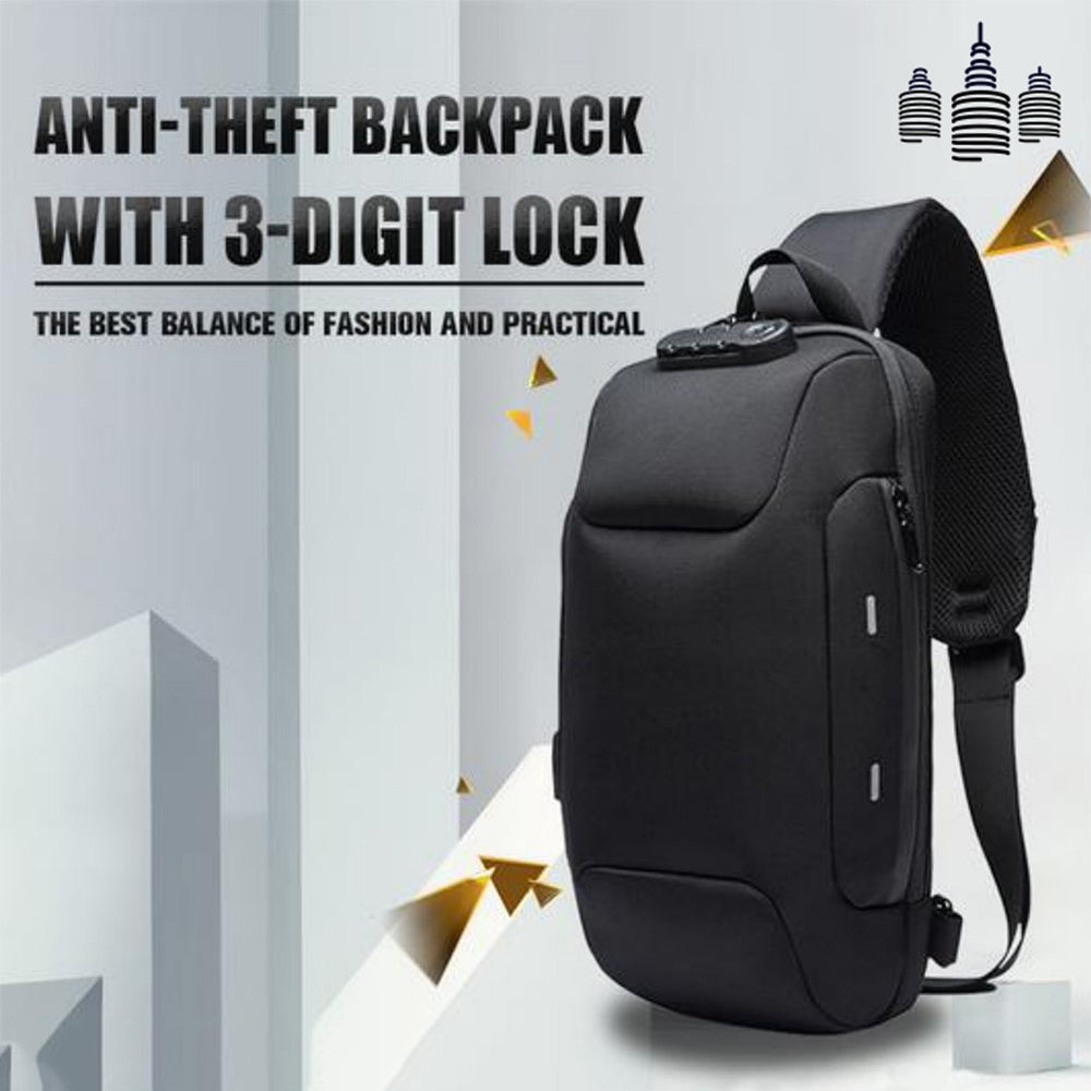 Anti-theft Backpack With 3-Digit Lock - GadgetsVista