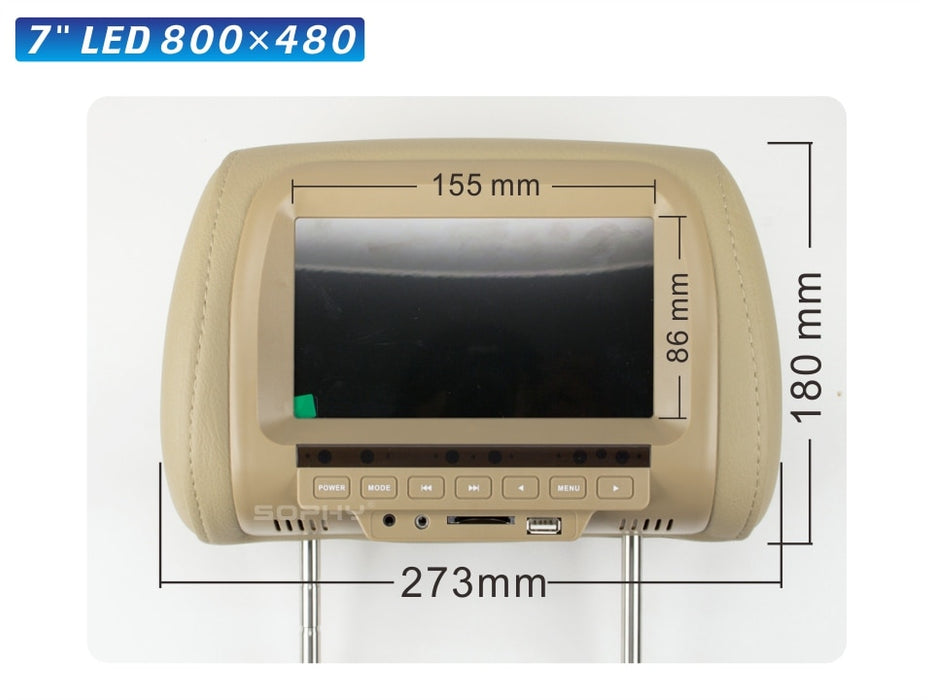 Universal 7 Inch Headrest Monitor - GadgetsVista