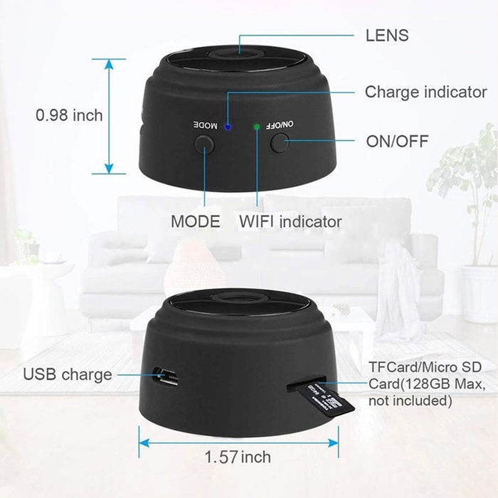 Mini Wifi Camera 1080P Night Vision - GadgetsVista