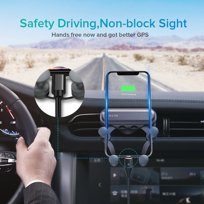 Gravity Car Phone Holder - GadgetsVista