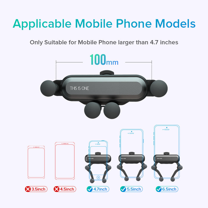 Gravity Car Phone Holder - GadgetsVista