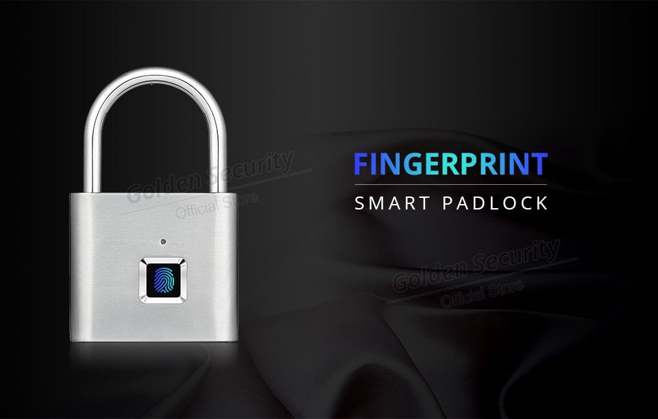 Keyless Fingerprint Smart Padlock - GadgetsVista