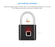Keyless Fingerprint Smart Padlock - GadgetsVista