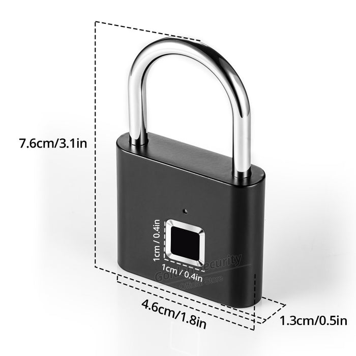 Keyless Fingerprint Smart Padlock - GadgetsVista